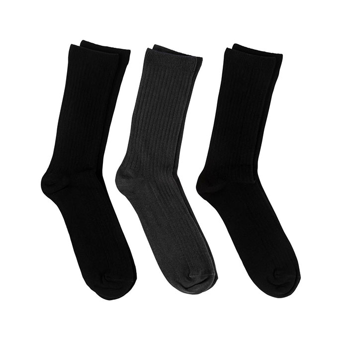 totes Mens Triple Pack Ankle Socks Multi | totes ISOTONER