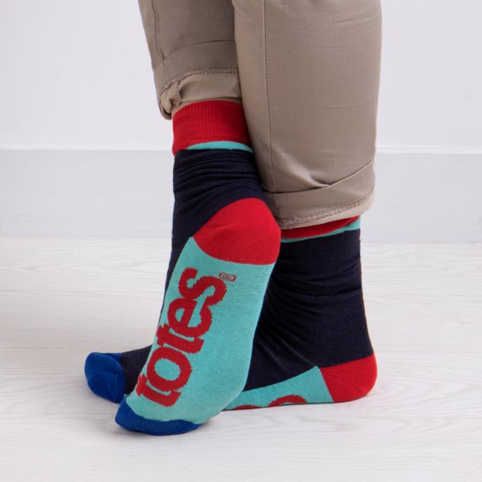 totes Mens Triple Pack Ankle Socks Multi totes ISOTONER