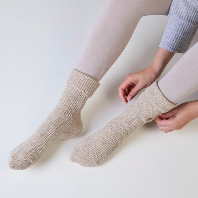 totes toasties® Ladies Cashmere Blend Socks Oat