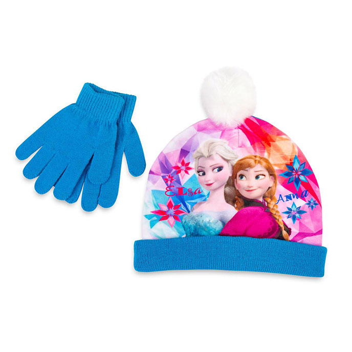 Children's Frozen Hat & Glove Set Blue