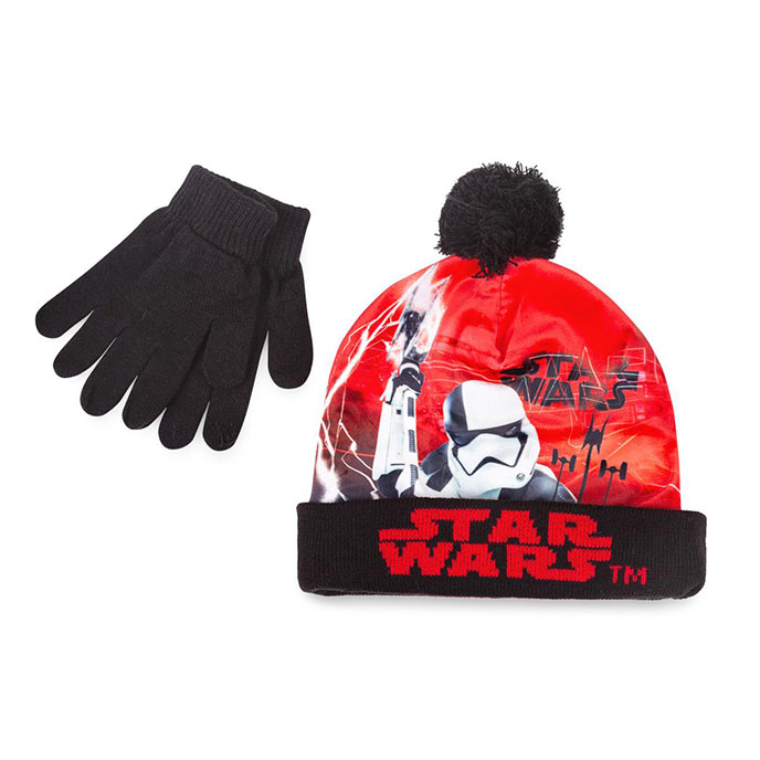 Children's Star Wars Hat & Glove Set Black