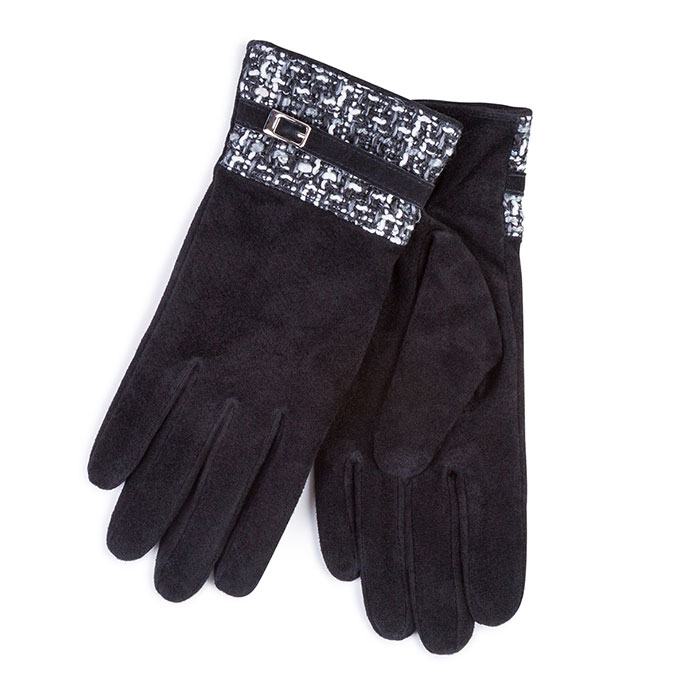 black suede gloves ladies