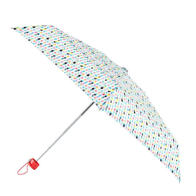 totes Mini Round Square Print Umbrella (5 Section)