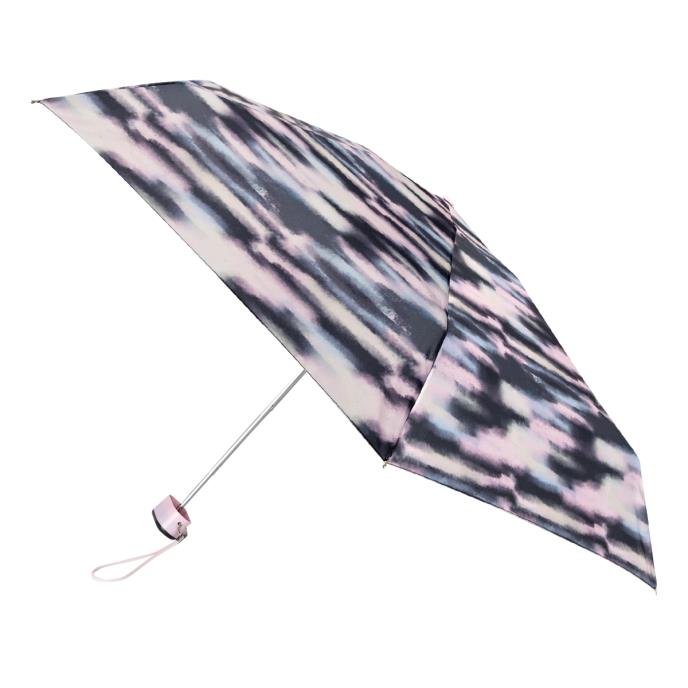 totes® Compact Flat Striped Clouds Print Umbrella ( 5 Section )