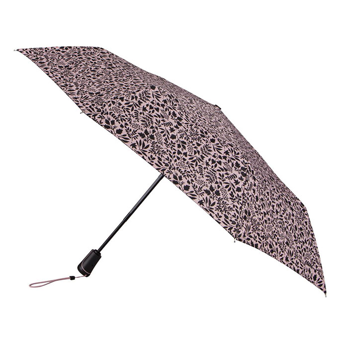 totes Eco XTRA STRONG Auto Open/Close Leaf Ditsy Print Umbrella (3
