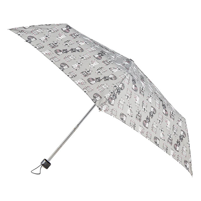 totes Supermini Cat Print Umbrella (3 section) totes ISOTONER