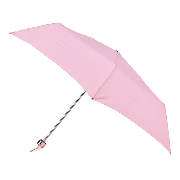 totes Supermini Plain Pink Umbrella (3 Section)