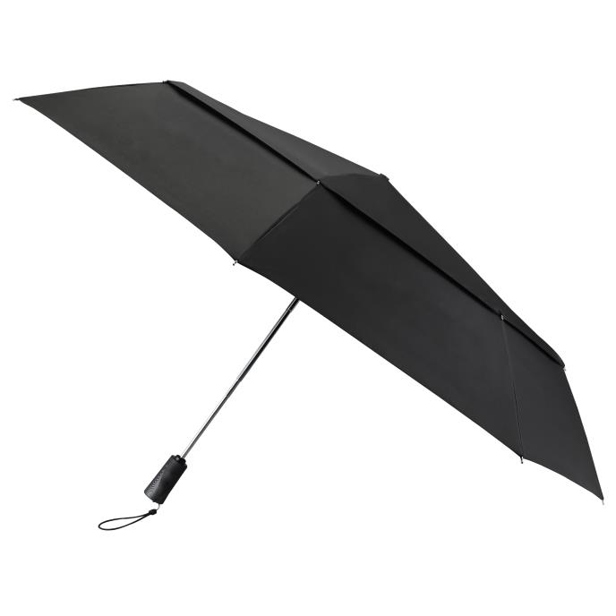 totes® XTRA STRONG Auto Open/Close Big Top Golf Double Canopy Black Umbrella (3 Section)