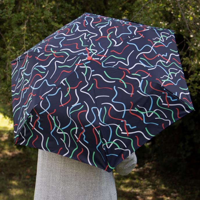 totes ECO-BRELLA® Supermini Ribbon Print Umbrella (3 Section)