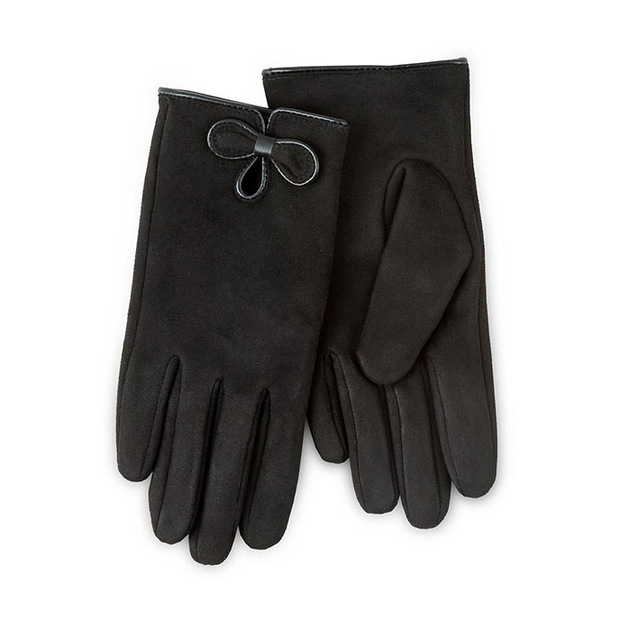 black suede gloves ladies