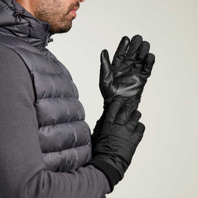 Isotoner® Mens Water Repellent Glove Black