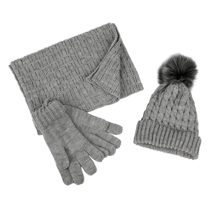 ladies scarf and gloves set