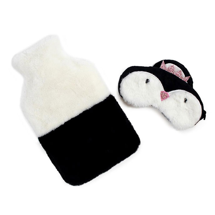 totes Ladies Hot Water Bottle & Eye Mask Gift Set  