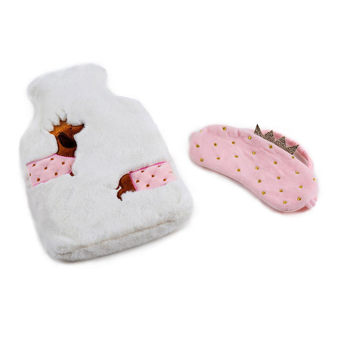 totes Ladies Hot Water Bottle & Eye Mask Gift Set  