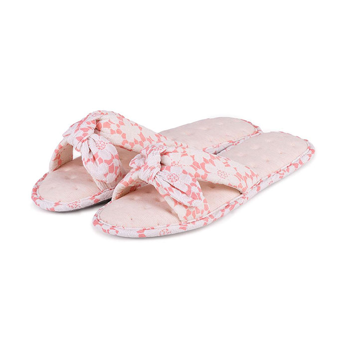 isotoner open toe slippers