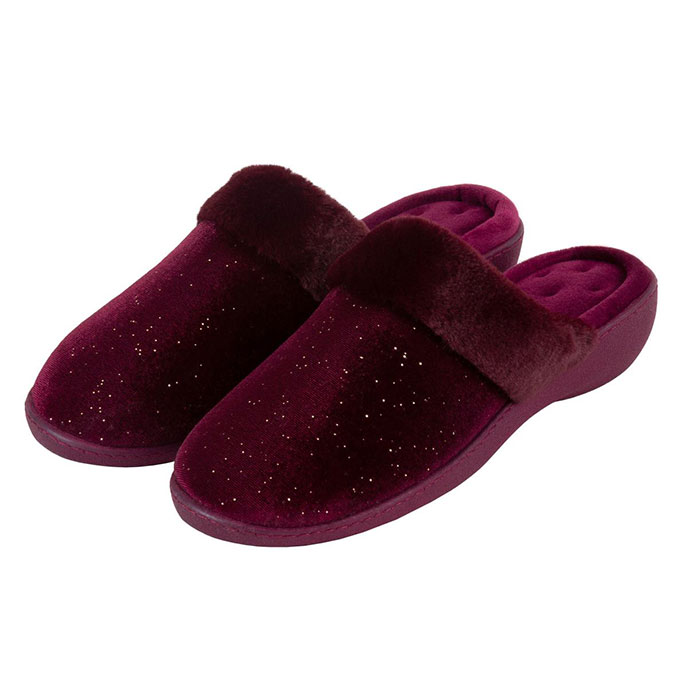 sparkle mule slippers