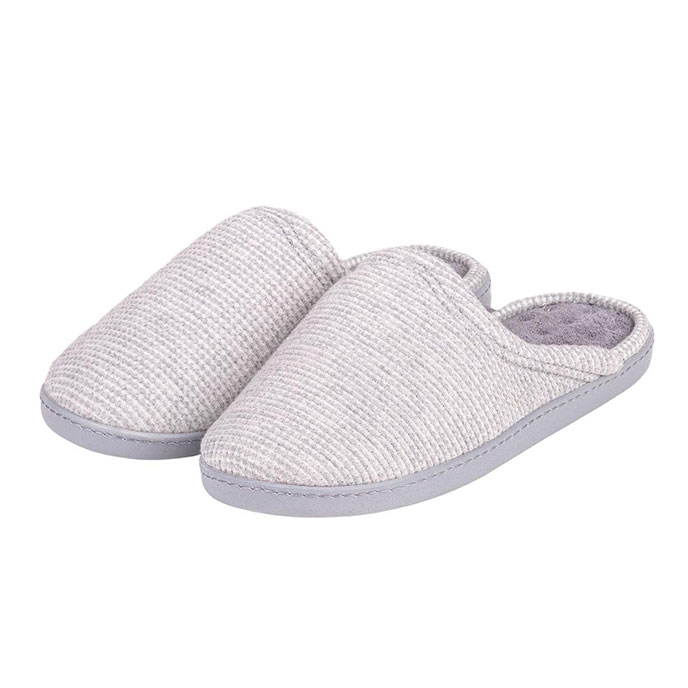 mule slippers grey
