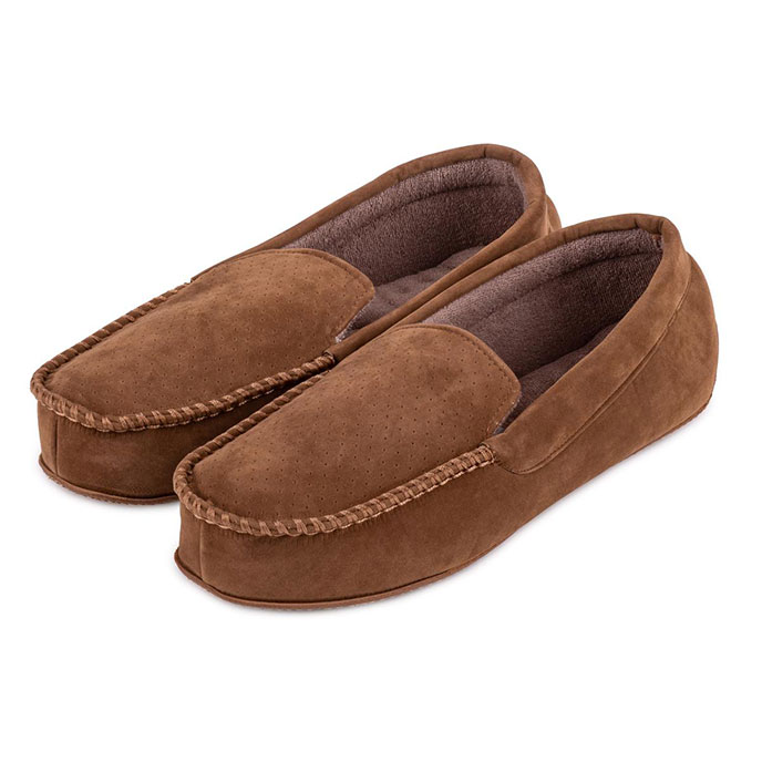 totes isotoner mens moccasin slippers