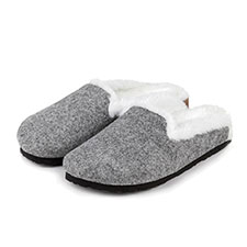 totes Ladies Felt Mule Slippers