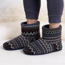 totes toasties® Mens Fair Isle Boot Slippers