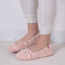 totes toasties® Ladies Knitted Ballet Slippers
