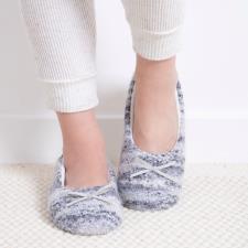 totes toasties® Ladies Knitted Ballet Slippers