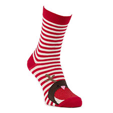 totes toasties Ladies 2 Pack Cracker Socks Robin/Reindeer