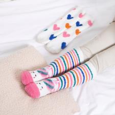 totes toasties® Girls Super Soft Slipper Socks (Twin Pack)