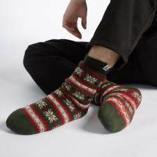 totes toasties® Mens Sherpa Lined Fair Isle Slipper Socks
