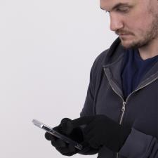 totes toasties® Mens Stretch Knitted SmarTouch™ Gloves