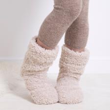 totes toasties® Ladies Faux Fur Bootie Slipper Socks