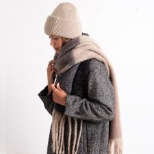 totes toasties® Ladies Chunky Woven Blanket Scarf & Hat Set