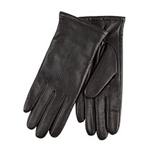 Isotoner Ladies Cashmere Lined One Point Premium Leather Glove