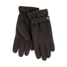 Isotoner&#174; Mens Smartouch Fleece Gloves Black