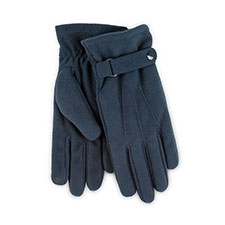 Isotoner&#174; Mens Smartouch Fleece Gloves Navy