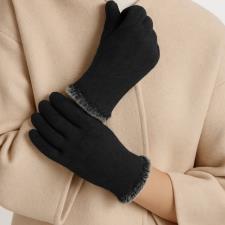 Isotoner® Ladies Thermal SmarTouch™  Glove With Tipped Fur Cuff