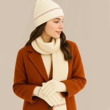 totes toasties® Ladies Knitted Hat Scarf & Glove Gift Set