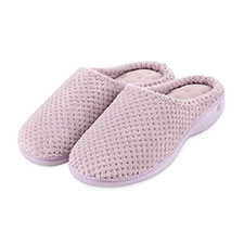 isotoner ladies popcorn terry mule slippers
