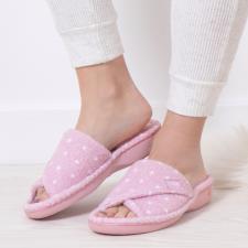 Isotoner® Ladies Popcorn Turnover Open Toe Slippers