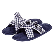 Isotoner Ladies Frill Open Toe Slippers