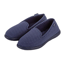 Isotoner Ladies iso-flex Spotted Fully Backed Slippers