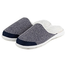 Isotoner Ladies Iso-Flex Herringbone Mule Slipper