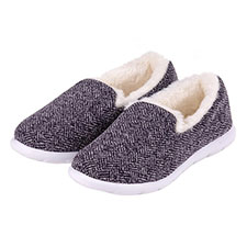 Isotoner Ladies iso-flex Herringbone Full Back Slipper