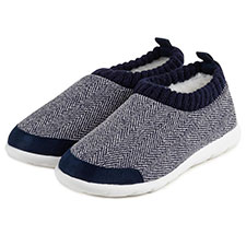 Isotoner Ladies Iso- Flex Herringbone Bootie Slipper