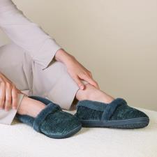 Isotoner® Ladies Sparkle Full Back Slipper