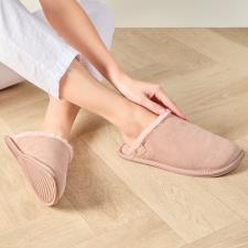 Isotoner® Ladies Real Suede Mule With Water Repellency 