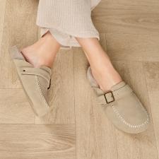 Isotoner® Ladies Suedette Open Back Moccasin Slipper