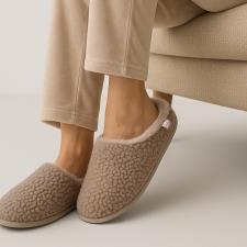 Isotoner® Ladies Borg Swept Back Mule
