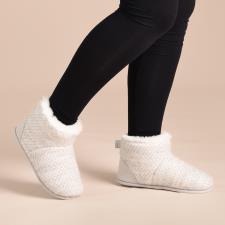 Isotoner® Ladies Sparkle Knit Boot Slippers