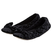 Isotoner Ladies Big Bow Ballerina Slipper